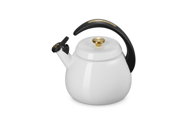 Le Creuset Cloche Kettle with Gold Knob 2.1L WhiteWhite image number 3